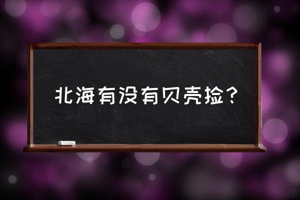 北海银滩挖到的贝壳是什么贝壳 北海有没有贝壳捡? 北海银滩挖到的贝壳是什么贝壳 北海有没有贝壳捡?