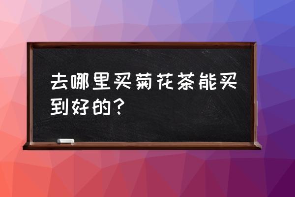 菊花哪儿有卖的 去哪里买菊花茶能买到好的? 菊花哪儿有卖的 去哪里买菊花茶能买到好的?