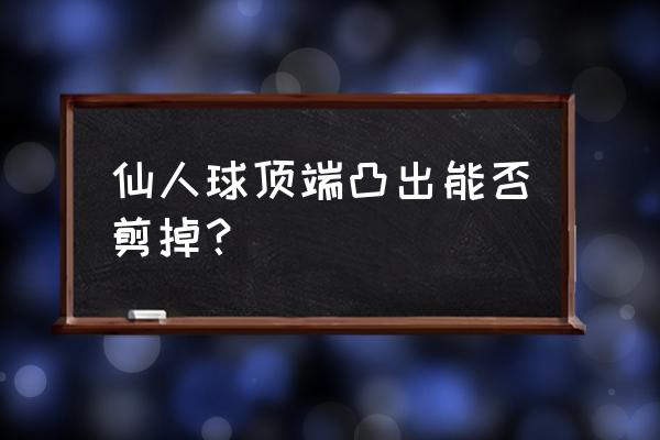 金虎仙人球能剃顶吗 仙人球顶端凸出能否剪掉？