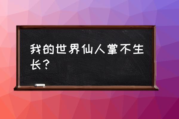 我的世界仙人掌盆栽怎么做 我的世界仙人掌不生长？