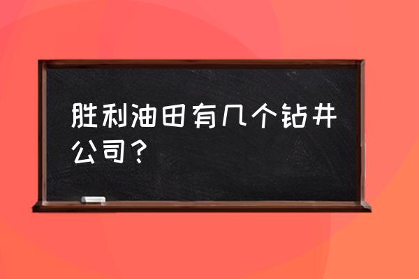 东营钻井京东有吗 胜利油田有几个钻井公司? 东营钻井京东有吗 胜利油田有几个钻井公司?