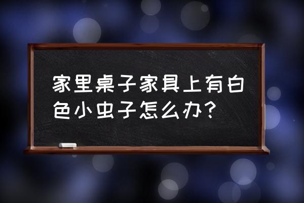桌子上很多白色的小虫怎么办 家里桌子家具上有白色小虫子怎么办? 桌子上很多白色的小虫怎么办 家里桌子家具上有白色小虫子怎么办?