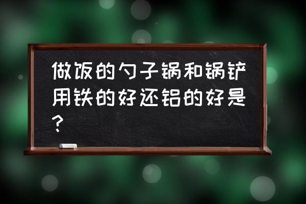 铲子勺子用什么材质比较好 做饭的勺子锅和锅铲用铁的好还铝的好是？