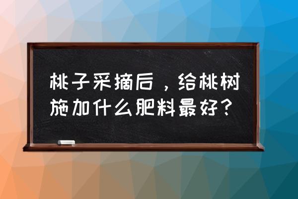 桃子怎么挑选才是最好的 桃子采摘后,给桃树施加什么肥料最好? 桃子怎么挑选才是最好的 桃子采摘后,给桃树施加什么肥料最好?