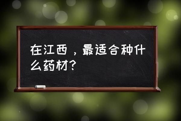 车前子种植怎么能提高产量 在江西，最适合种什么药材？