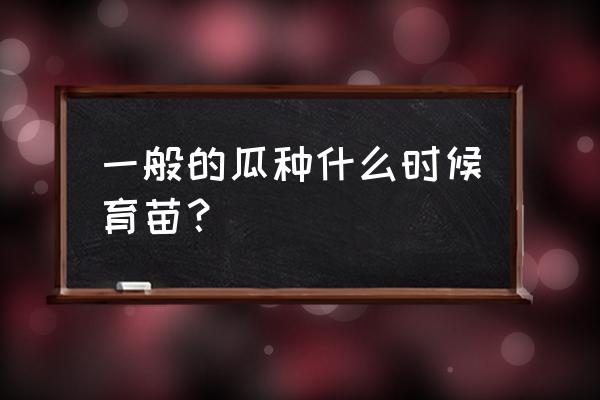 瓜皮约玩官方电话 一般的瓜种什么时候育苗? 瓜皮约玩官方电话 一般的瓜种什么时候育苗?