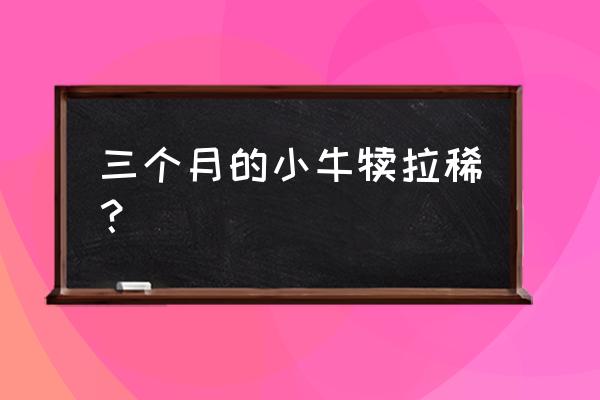 犊牛反复腹泻有什么特效药 三个月的小牛犊拉稀? 犊牛反复腹泻有什么特效药 三个月的小牛犊拉稀?