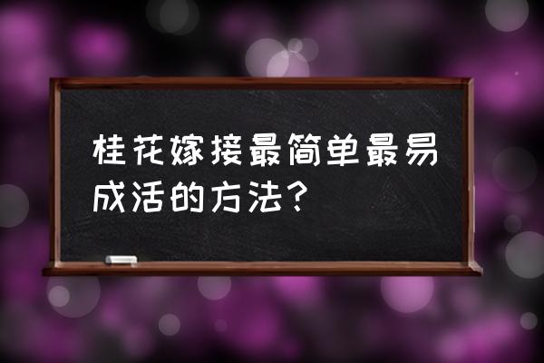 嫁接粗树最简单的方法 桂花嫁接最简单最易成活的方法? 嫁接粗树最简单的方法 桂花嫁接最简单最易成活的方法?